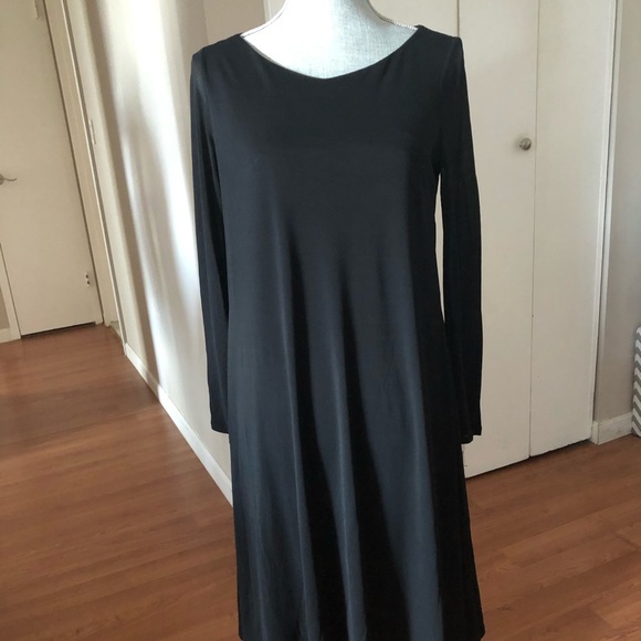 eileen fisher black dress
